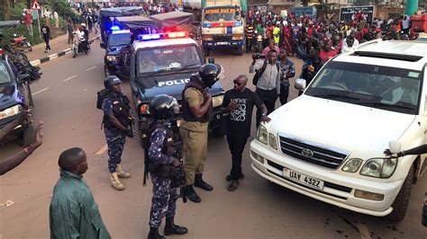 H E Bobi Wine Teargased In Masaka Youtube