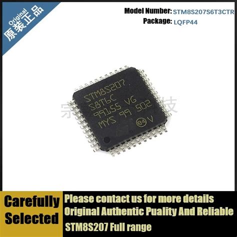 Original Authentic STM8S207S6T3CTR LQFP44 STM8S207 Microcontroller ...