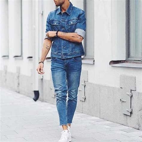 How To Wear Denim On Denim Right | Мужская повседневная мода ...