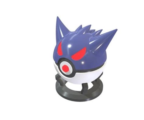 Artstation Gengar Pokeball Printable 3d Model Stl Files Resources