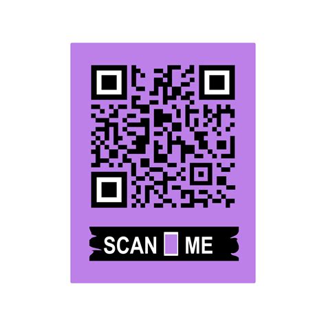 Scan Me Phone Tag Qrcode For Mobile App Qr Code For Smartphone