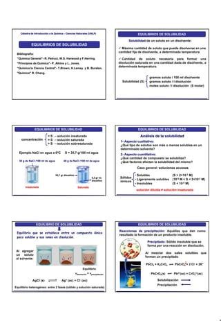 Equilibrios De Solubilidad Naturales Pdf Descarga Gratuita