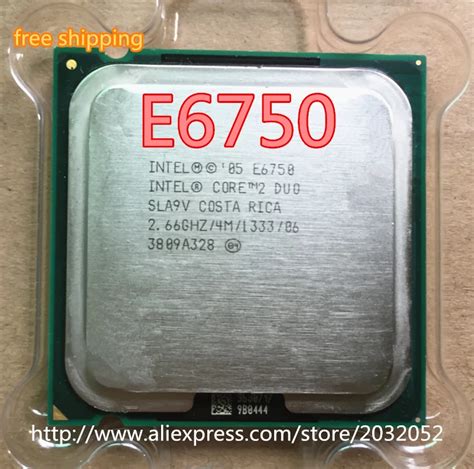 Original For Intel Core 2 Duo E6750 E6750 Processor 2.66 Ghz Dual-core ...