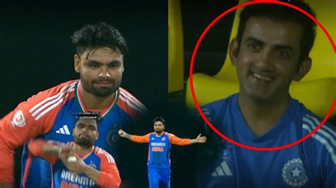 Gautam Gambhir Smiling On Rinku Singh Bowling Today Surya Kumar Yadav