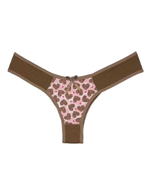 Tanga De Cotton Frente Estampada Tj Vip