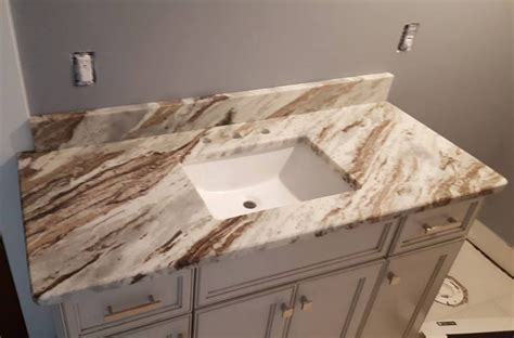 Great Movement in this Fantasy Brown Granite - Granite Countertop Chattanooga