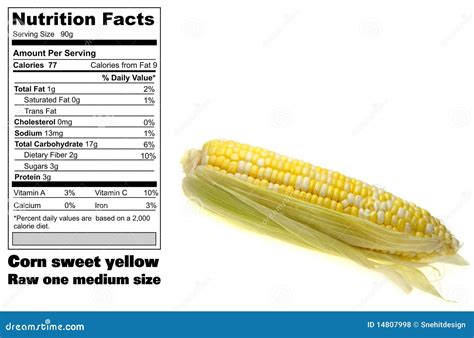 Sweet Corn Nutrition Facts Madinotes