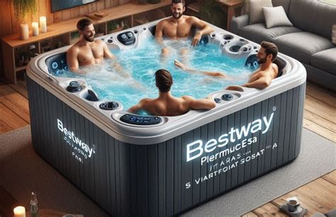 Bestway Saluspa Paris Thermacore Ultrafit Smart Airjet Hot Tub Garden Decor