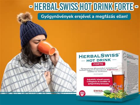 gyógynövény ereje egyetlen pici tasakba zárva Herbal Swiss Hot Drink FORTE Instant italpor