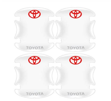 4 Pieces 5D Transparent TPU Car Door Bowl Sticker Car Door Sticker