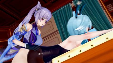 Genshin Impact XXX Keqing Cums On Eula S Body D Hentai XNXX