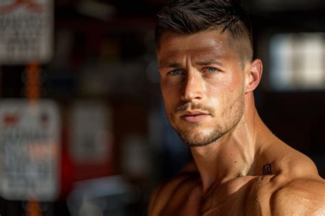 Premium Photo A Man With A Naked Torso And Large Muscles Athletic Sport Body Enormous Strength