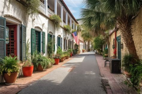 Premium Ai Image View Of St George Street In St Augustine