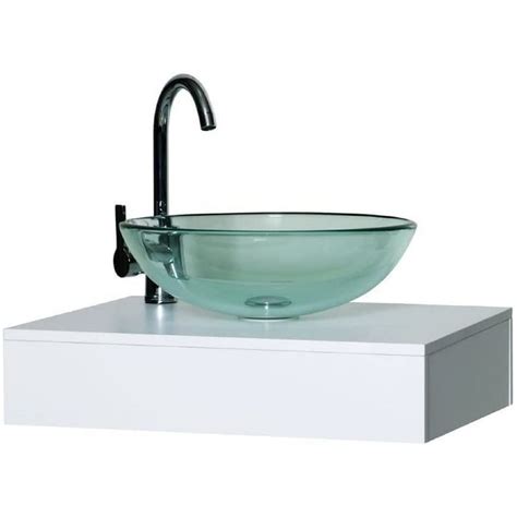 BELOFAY Modern Glass Design Bathroom Counter Top Wash Basin Sink