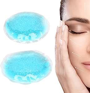 Reusable Gel Eye Pad Pair Hot Cold Compress Eye Pad Small Round Cooling Ice Gel Eye Pack For