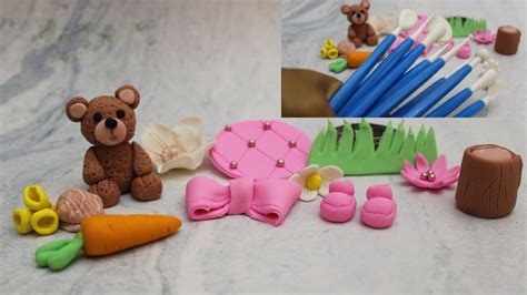 How to use modelling tools || how to make fondant toppers - YouTube