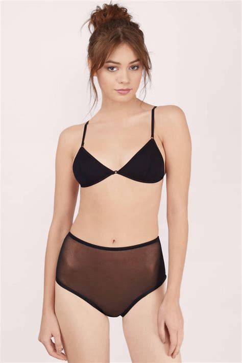 About Last Night Mesh Panties In Black Tobi Us