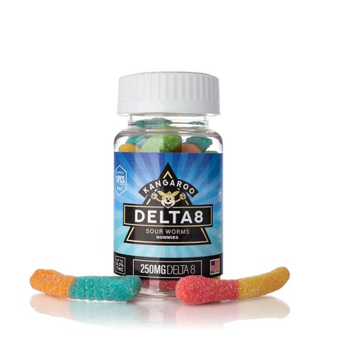 Kangaroo Delta 8 Gummies Assorted 250mg And 500mg Sunset Cbd