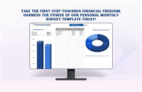 Personal Monthly Budget Template in Excel, Google Sheets - Download ...