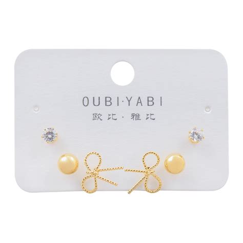 Order Oubi Yabi Girls Earrings Set, 3 Pairs, NS-0104 Online at Special ...