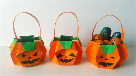 할로윈 종이접기 호박접기 할로원 호박 종이접기 할로윈호박바구니만들기 Halloween Pumpkin Origami 호박접기