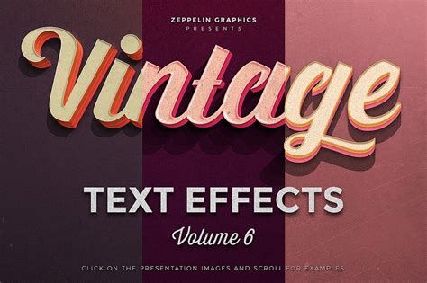 Free: Vintage Text Effects Vol. 6 - Design Cuts