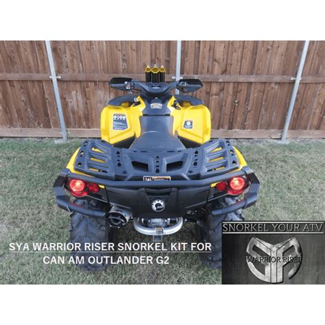 SYA 2012 2017 G2 Can Am Outlander Warrior Riser Snorkel Kit Side By