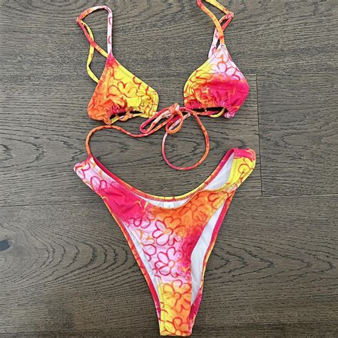 Heavy Manners Bikini Washed Once Not Worn Tie Depop