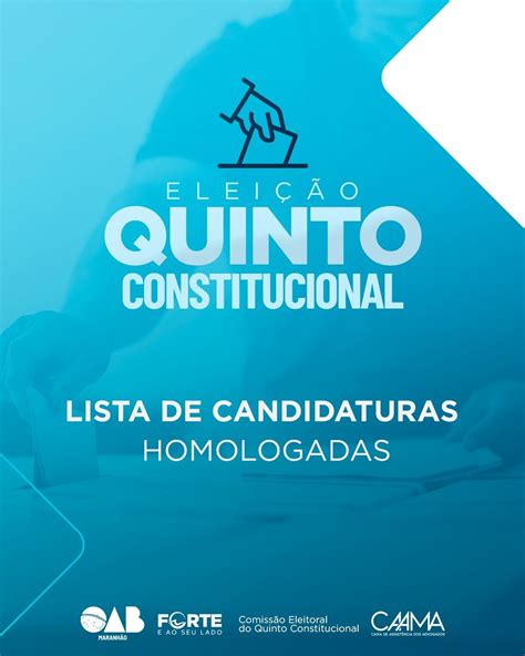 Oab Ma Divulga Lista De Candidaturas Deferidas Para O Quinto