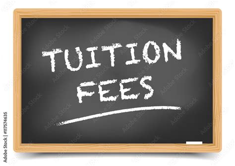 blackboard tuition fees stock vector adobe stock