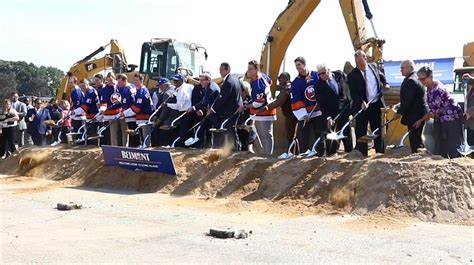 Breaking Ground For Islanders Arena At Belmont Park Newsday