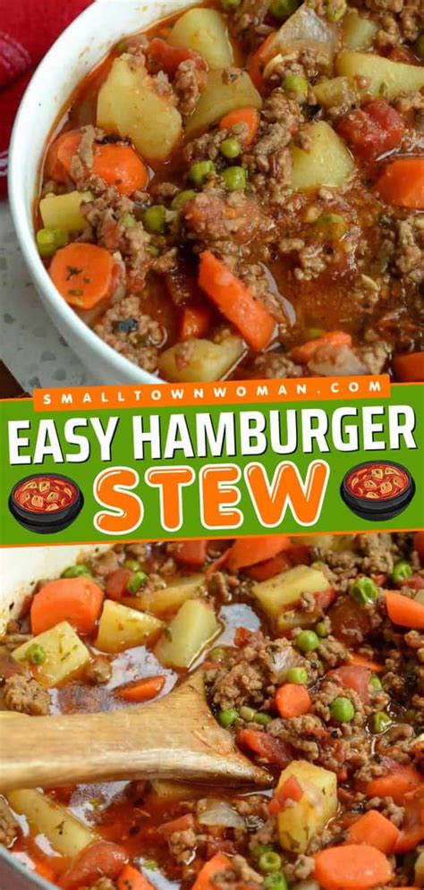 Hamburger Stew One Easy Quick And Economical Meal