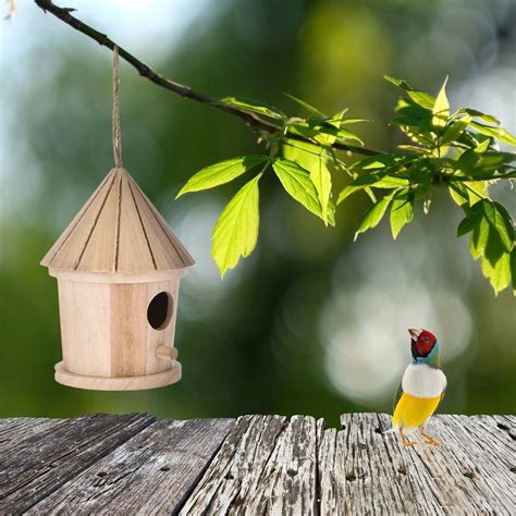 DIY Bird Nest Bird House Outdoor Hanging Bird House Home Decoration ...