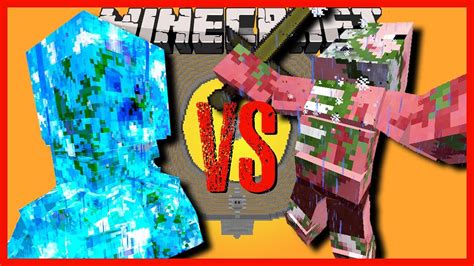 Minecraft Charged Creeper Titan Vs Snow Golem Spider And Zombie