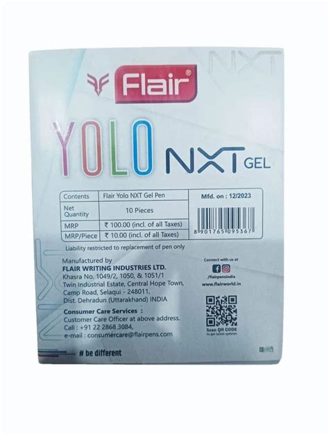 flair yolo nxt gel   rs pack flair gel    delhi id