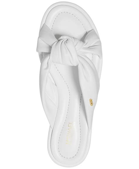 Michael Kors Mmk Elena Slip On Knotted Slide Sandals Macys