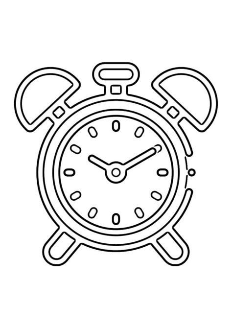 Buen Reloj Para Colorear Imprimir E Dibujar Coloringonly