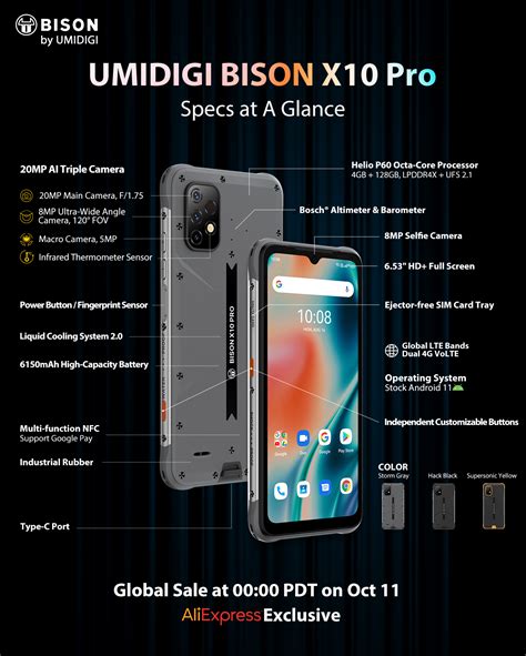 UMIDIGI Presenta La Nuova Serie Bison X10 Rugged Phone Dal Prezzo