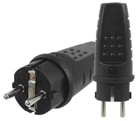 WTYCZKA GUMOWA 16A 230V IP44 HERMETYCZNA AEI602227 AEI602227 WTYK NA