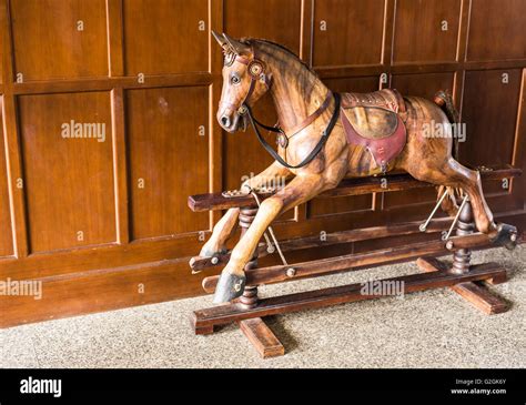 vintage rocking horse Stock Photo - Alamy