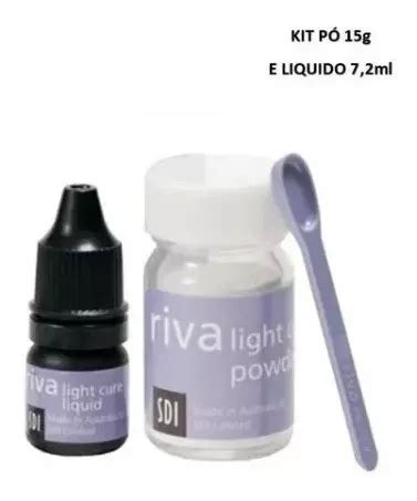 Riva Light Cure Ionômero P Restauração Kit Pó Liq Sdi Frete grátis