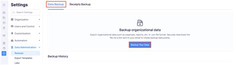 Backups User Guide Zoho Expense