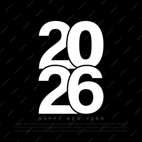 2026 number design template | Premium Vector