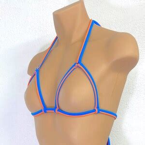 Bikini Dubio Amour Extreme Micro Bikini Tanga Triángulo Top Varios Colores TTT Etsy México