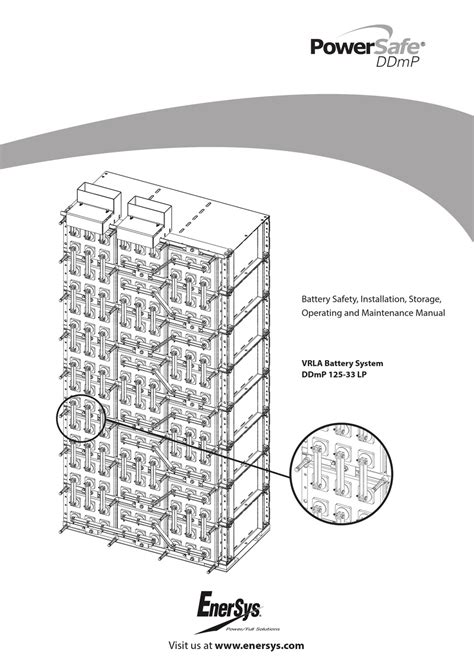 Enersys Powersafe Ddmp Battery Safety Installation Storage Operating