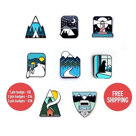 Outdoor Pin Badges — Or8design