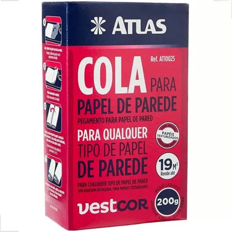 Cola Para Papel De Parede 200g Atlas MercadoLivre