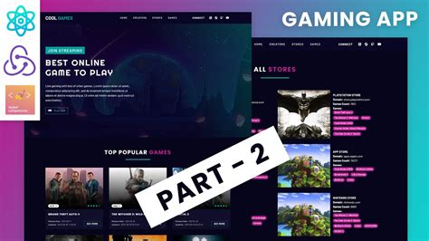 React Js Gaming Website Tutorial With Rawg Video Games Api Part 2