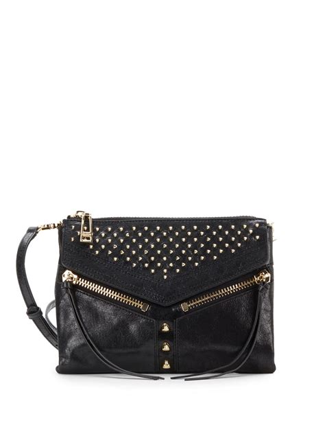 Lyst Botkier Legacy Studded Leather Crossbody Bag In Black