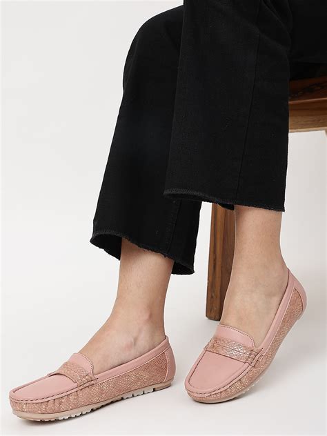 Buy Marc Loire Women Nude Coloured Textured PU Loafers Casual Shoes For Women 19769414 Myntra